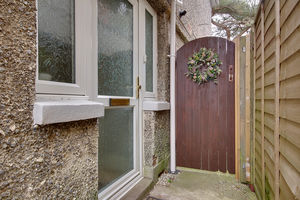 Front Door & Side Gate- click for photo gallery